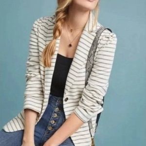 Anthropologie Francoise Striped Blazer Jacket